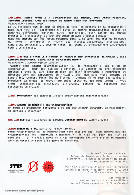 Grève programme détaillé 2